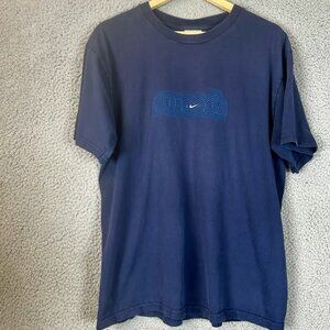 Vintage 90s Center Size Large Swoosh Spellout T-Shirt Adult Size Large